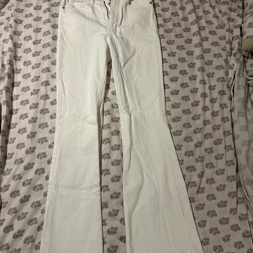 Just USA Crisp White Flare Jeans
